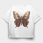 Butterfly Mechanica Gears, Tricou Oversize Barbati (Unisex)