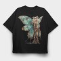Butterfly Mechanica Goggles, Tricou Oversize Barbati (Unisex)
