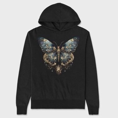 Butterfly Moon Clipart, Hanorac Oversize Barbati (Unisex)