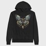 Butterfly Moon Clipart, Hanorac Oversize Barbati (Unisex)