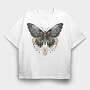 Butterfly Moon Clipart, Tricou Oversize Barbati (Unisex)