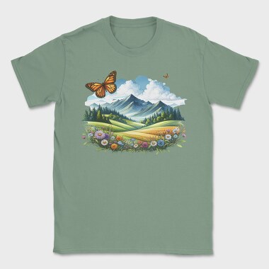 Butterfly Mountain Garden, Tricou Barbati (Unisex)