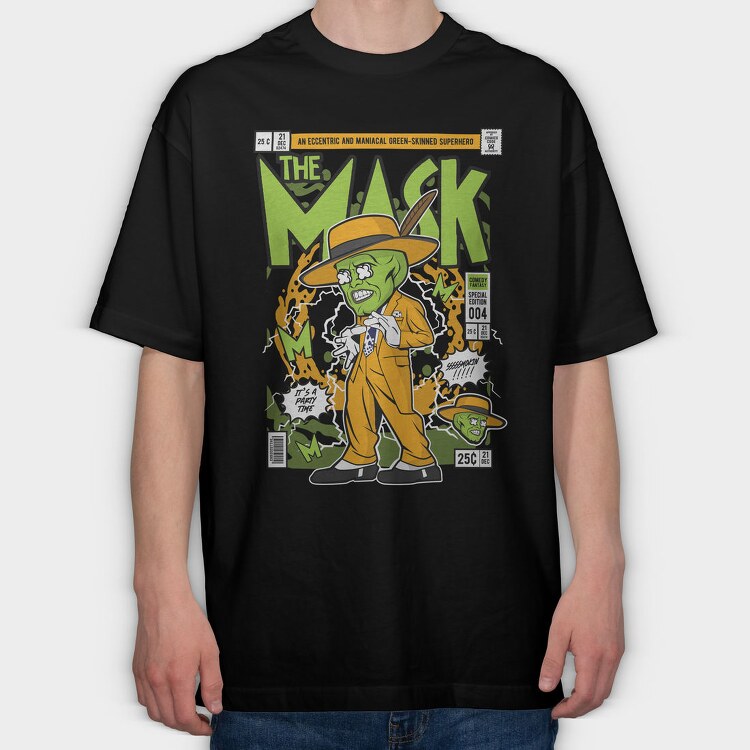 The Mask Comic, Tricou Oversize Barbati (Unisex)