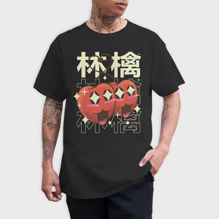Apple Crazy Kawaii, Tricou Barbati (Unisex)