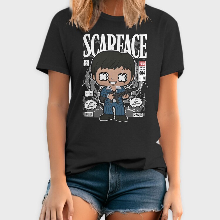 Scarface Pop Art, Tricou Barbati (Unisex)