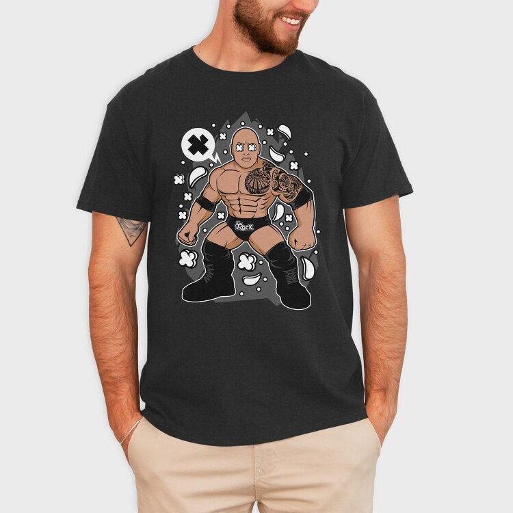 The Rock Warrior, Tricou Barbati (Unisex)
