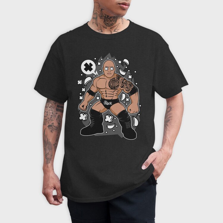 The Rock Warrior, Tricou Barbati (Unisex)
