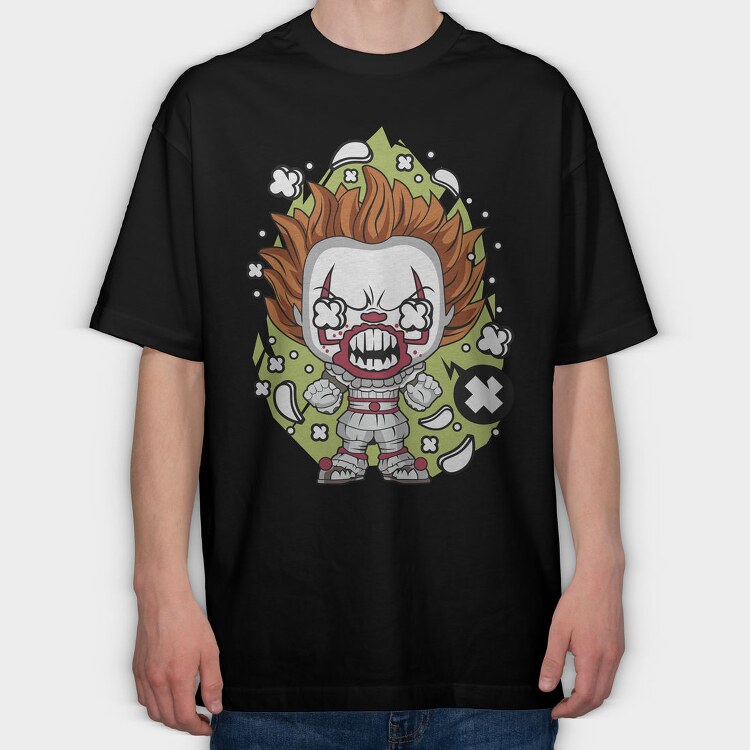 Pennywise Scream Riot, Tricou Oversize Barbati (Unisex)