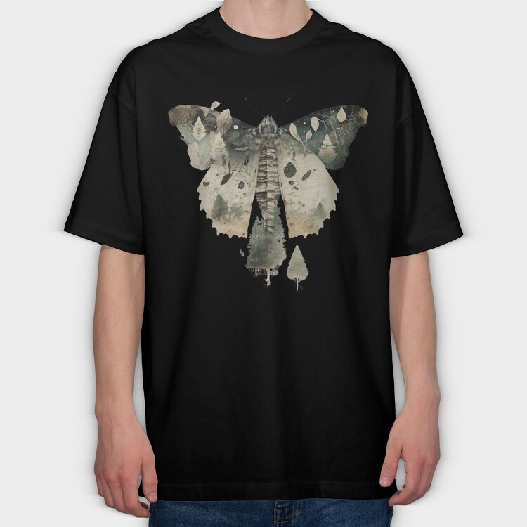 Butterfly Forest Symphony, Tricou Oversize Barbati (Unisex)