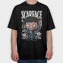 Scarface Pop Art, Tricou Oversize Barbati (Unisex)