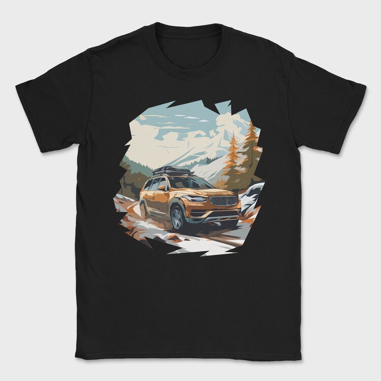 Winter Suv Car, Tricou Barbati (Unisex)