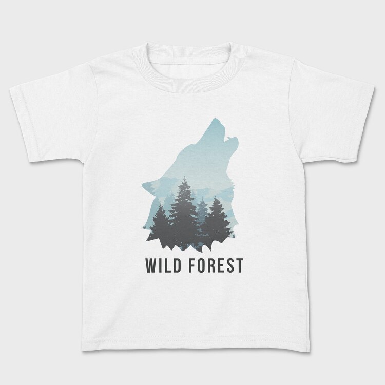 Wild Forest Wolf, Tricou Copii
