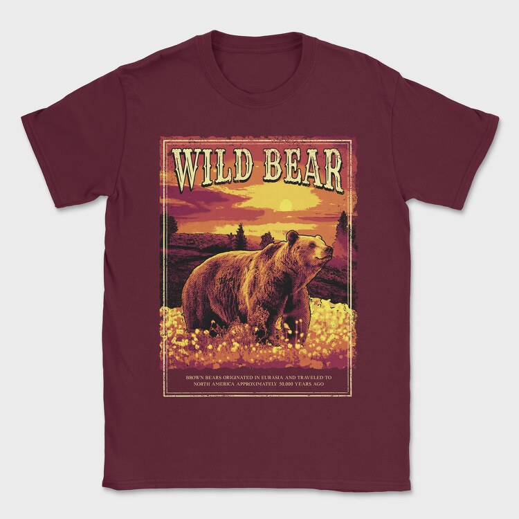 Wild Bear Forest, Tricou Barbati (Unisex)