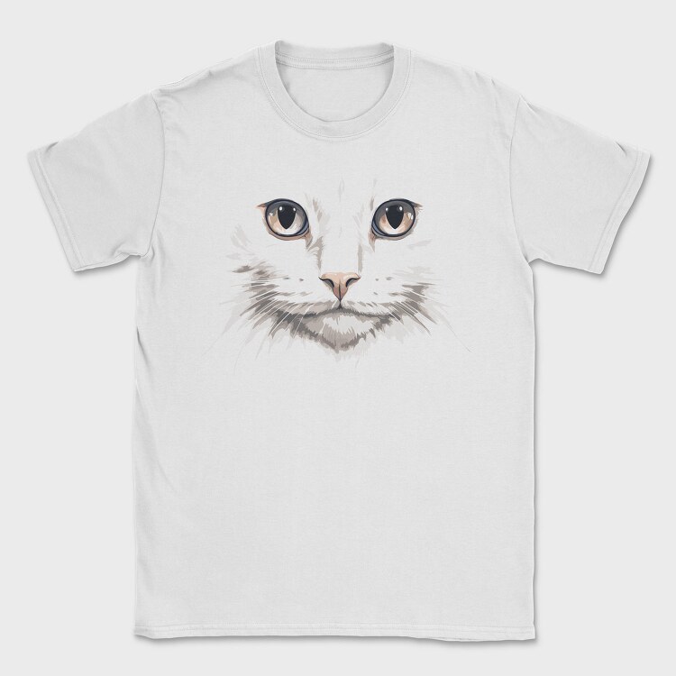 White Cat Portrait, Tricou Barbati (Unisex)