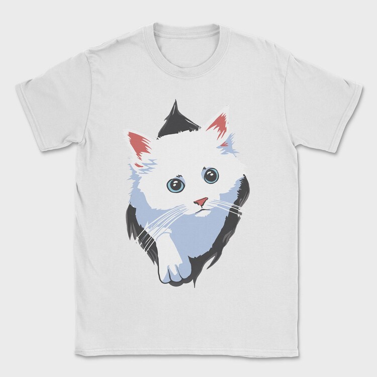White Cat Box, Tricou Barbati (Unisex)