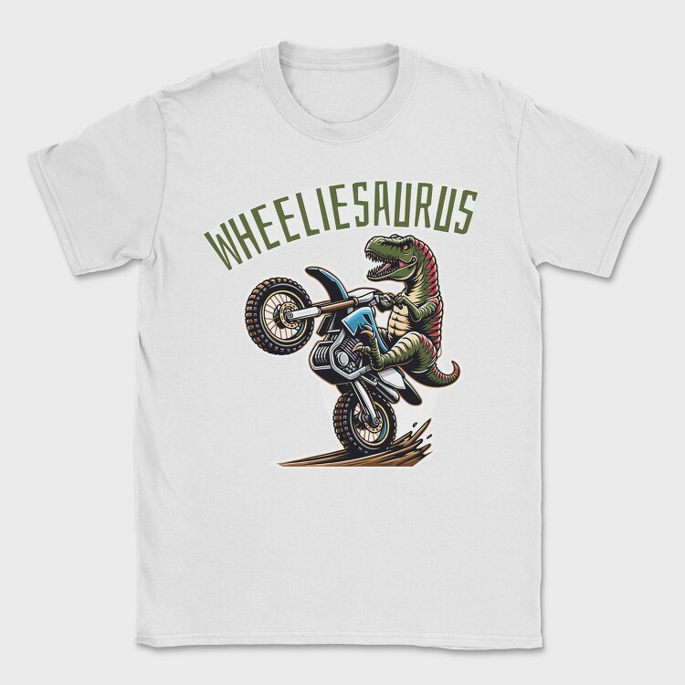 Wheeliesaurus, Tricou Barbati (Unisex)