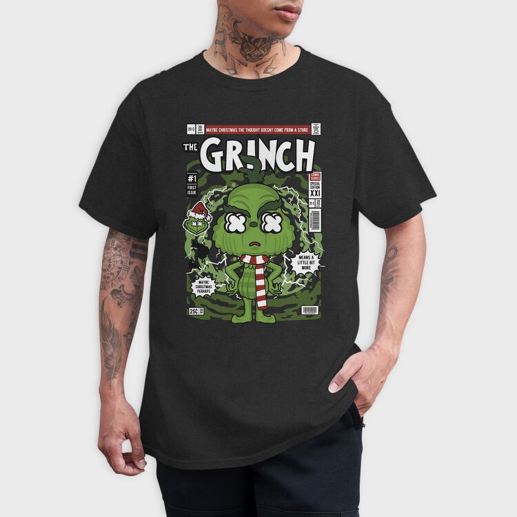 Grinchmas Comic Drop, Tricou Barbati (Unisex)