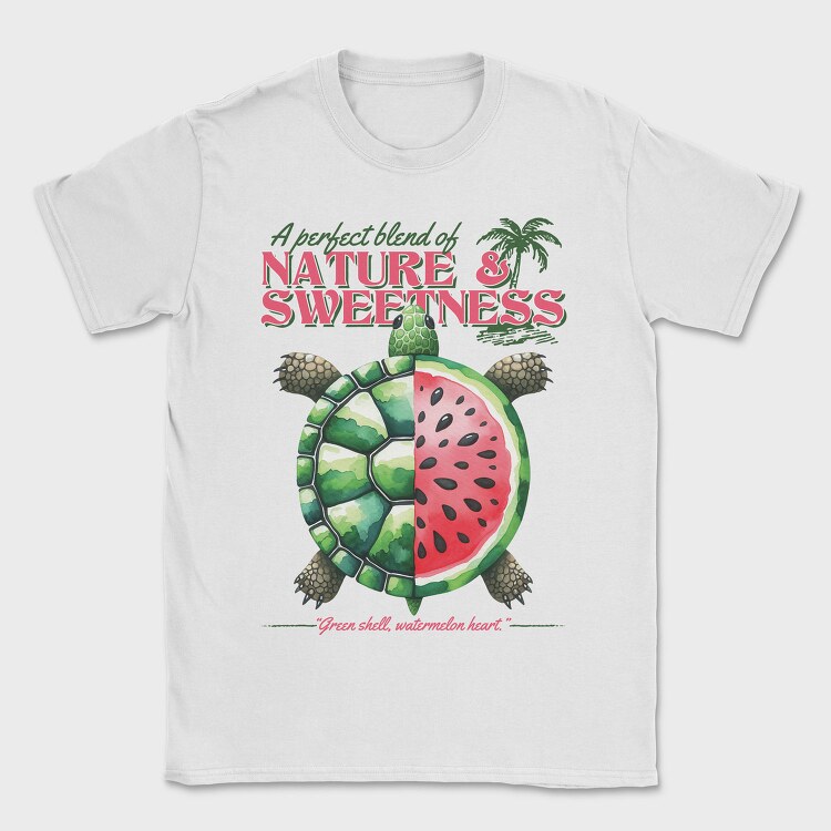 Watermelon Turtle, Tricou Barbati (Unisex)