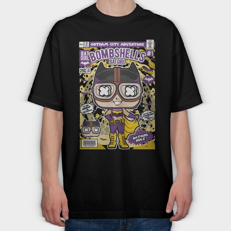 Batgirl Adventure, Tricou Oversize Barbati (Unisex)