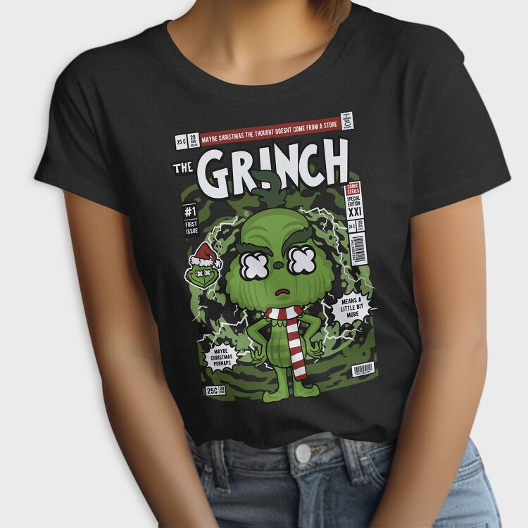 Grinchmas Comic Drop, Tricou Femei
