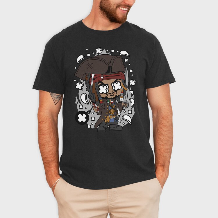 Pirate Captain Chic, Tricou Barbati (Unisex)