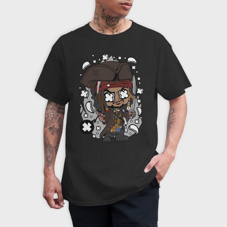 Pirate Captain Chic, Tricou Barbati (Unisex)