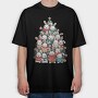 Bunny Christmas Tree, Tricou Oversize Barbati (Unisex)