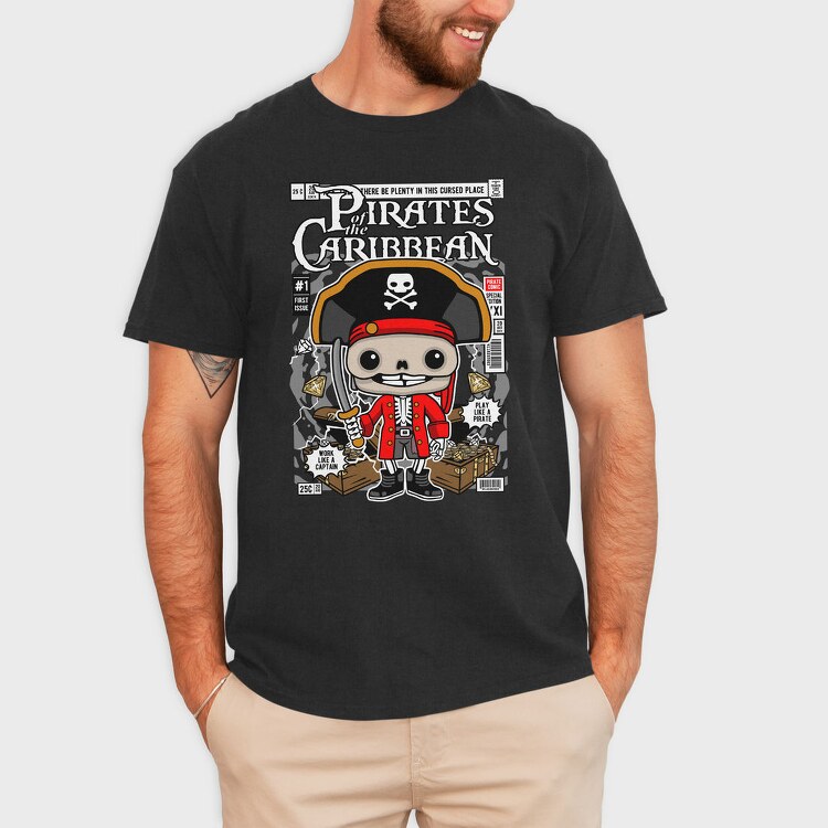 Pirate Captain Treasure Hunt, Tricou Barbati (Unisex)