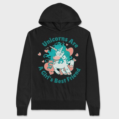 Cute Unicorn, Hanorac Oversize Barbati (Unisex)