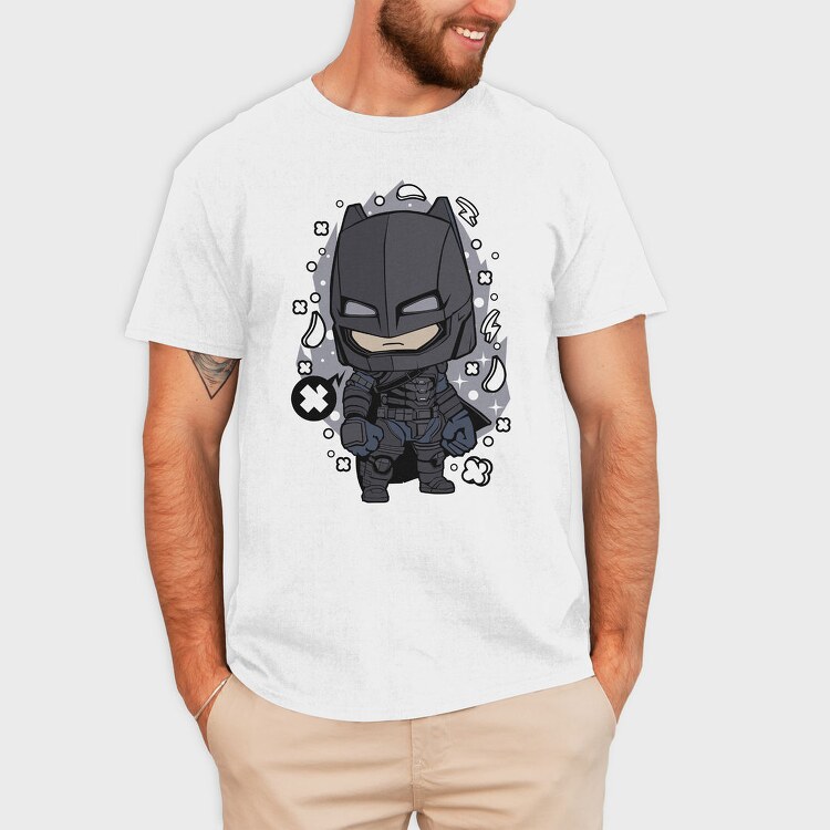 Batman Chibi Storm, Tricou Barbati (Unisex)