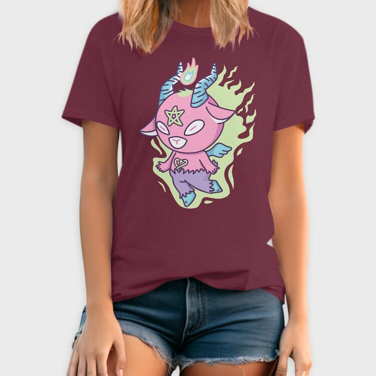 Cute Pastel Baphomet, Tricou Barbati (Unisex)