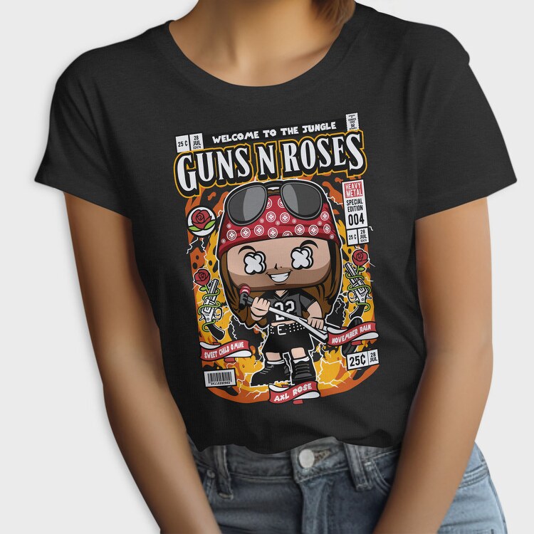 Guns N Roses Chibi, Tricou Femei