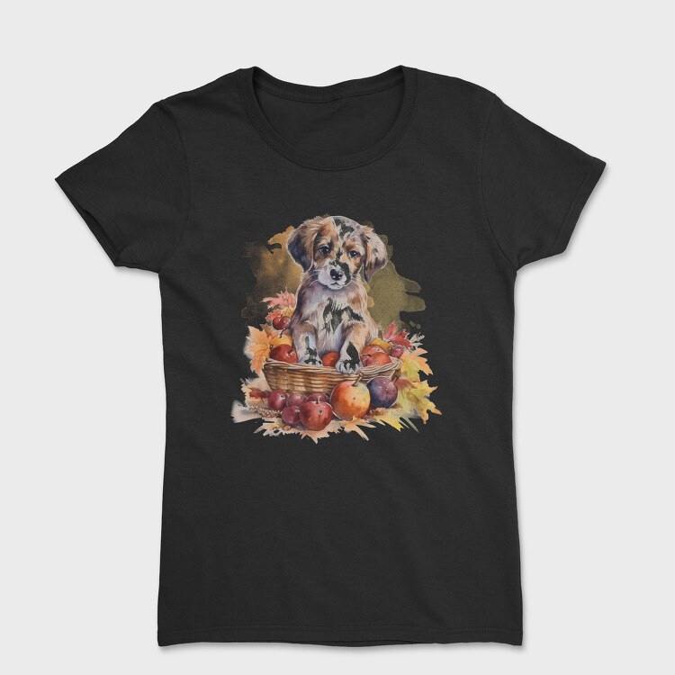 Watercolor Puppy, Tricou Femei