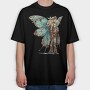 Butterfly Mechanica Goggles, Tricou Oversize Barbati (Unisex)