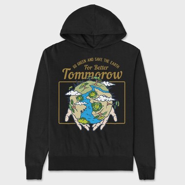 Earth, Hanorac Oversize Barbati (Unisex)