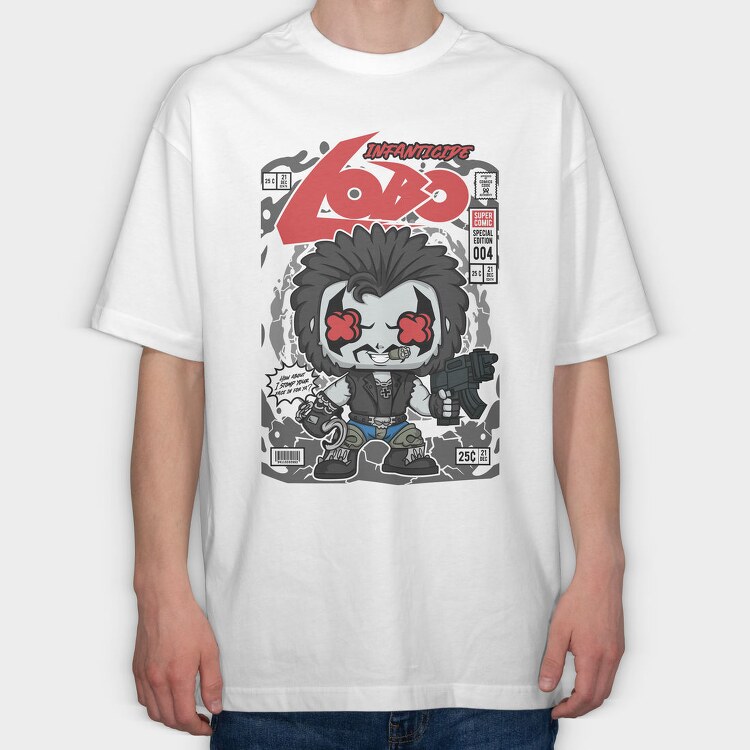 Lobos Edge, Tricou Oversize Barbati (Unisex)