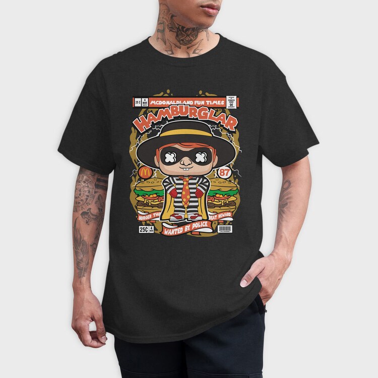 Hamburger Thief, Tricou Barbati (Unisex)