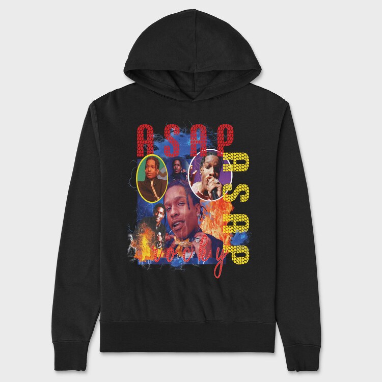 Asap Rocky Fire, Hanorac Oversize Barbati (Unisex)