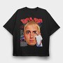 Eminem Face Art, Tricou Oversize Barbati (Unisex)