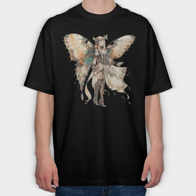 Butterfly Mechanica, Tricou Oversize Barbati (Unisex)