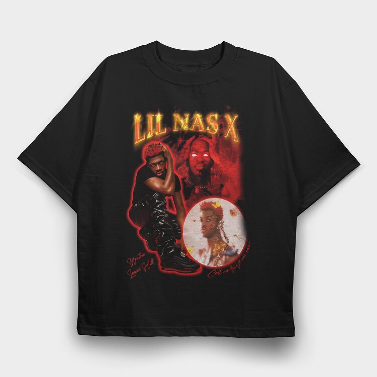 Lil Nas X Montero, Tricou Oversize Barbati (Unisex)