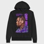 Purple Life Quote, Hanorac Oversize Barbati (Unisex)
