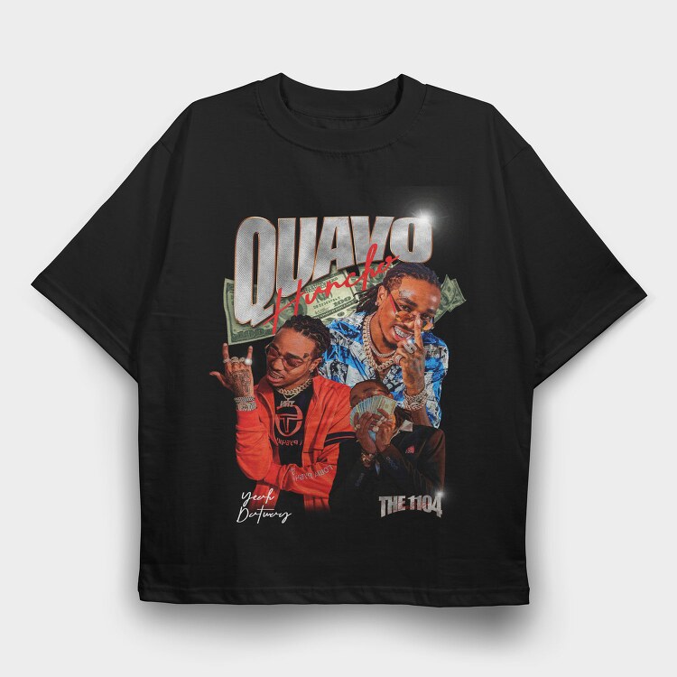 Quavo Huncho Vibes, Tricou Oversize Barbati (Unisex)