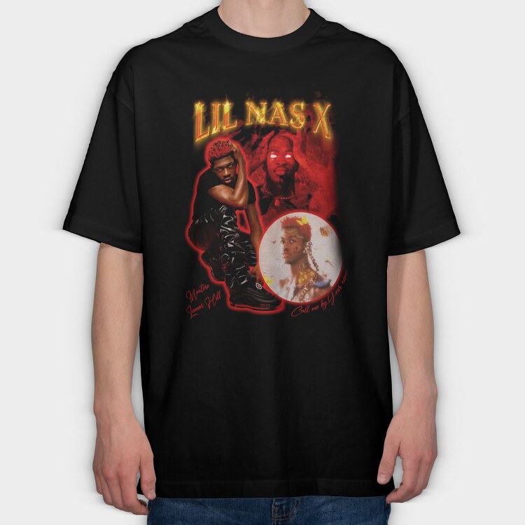 Lil Nas X Montero, Tricou Oversize Barbati (Unisex)