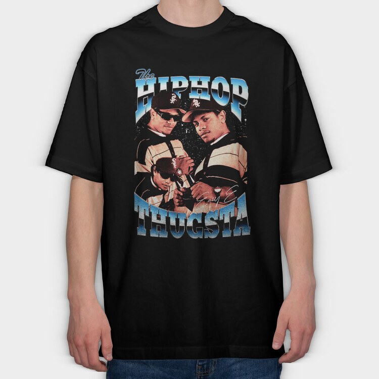 Hiphop Legends, Tricou Oversize Barbati (Unisex)