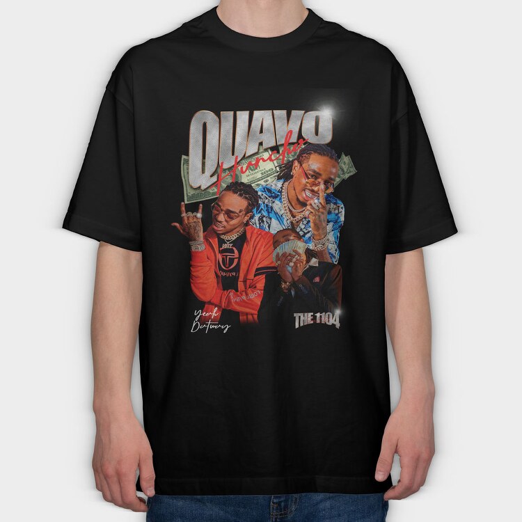 Quavo Huncho Vibes, Tricou Oversize Barbati (Unisex)