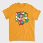 Melting Rubiks Cube, Tricou Barbati (Unisex)