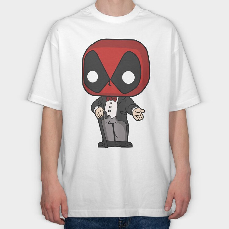 Deadpool Chic, Tricou Oversize Barbati (Unisex)