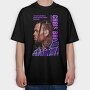 Purple Life Quote, Tricou Oversize Barbati (Unisex)