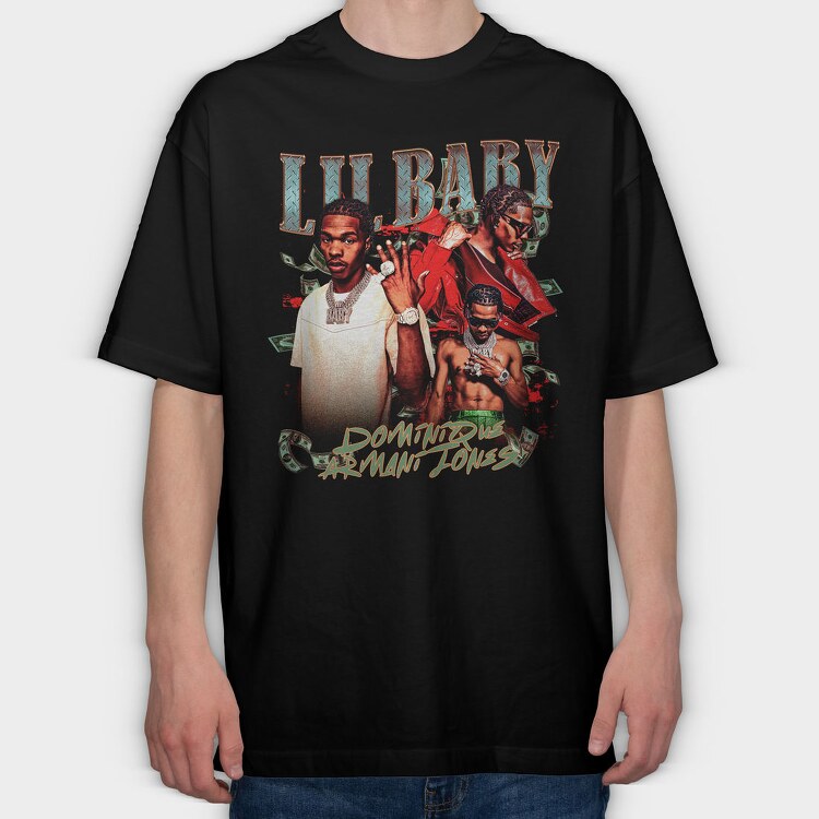 Lil Baby Armani Jones, Tricou Oversize Barbati (Unisex)